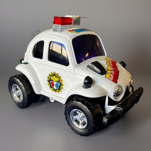 Vintage VW Volkswagen Beetle Battery Operated Talking Police Car - Made in Japan - Picture 9 of 24