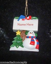 Personalized Snowman Christmas Ornament from Kurt Adler SEE NAME SELECTION NEW