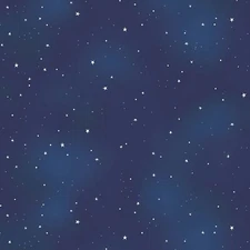 P&B Textiles - Practical Magic - Starry Sky - Blue, Fabric BTY