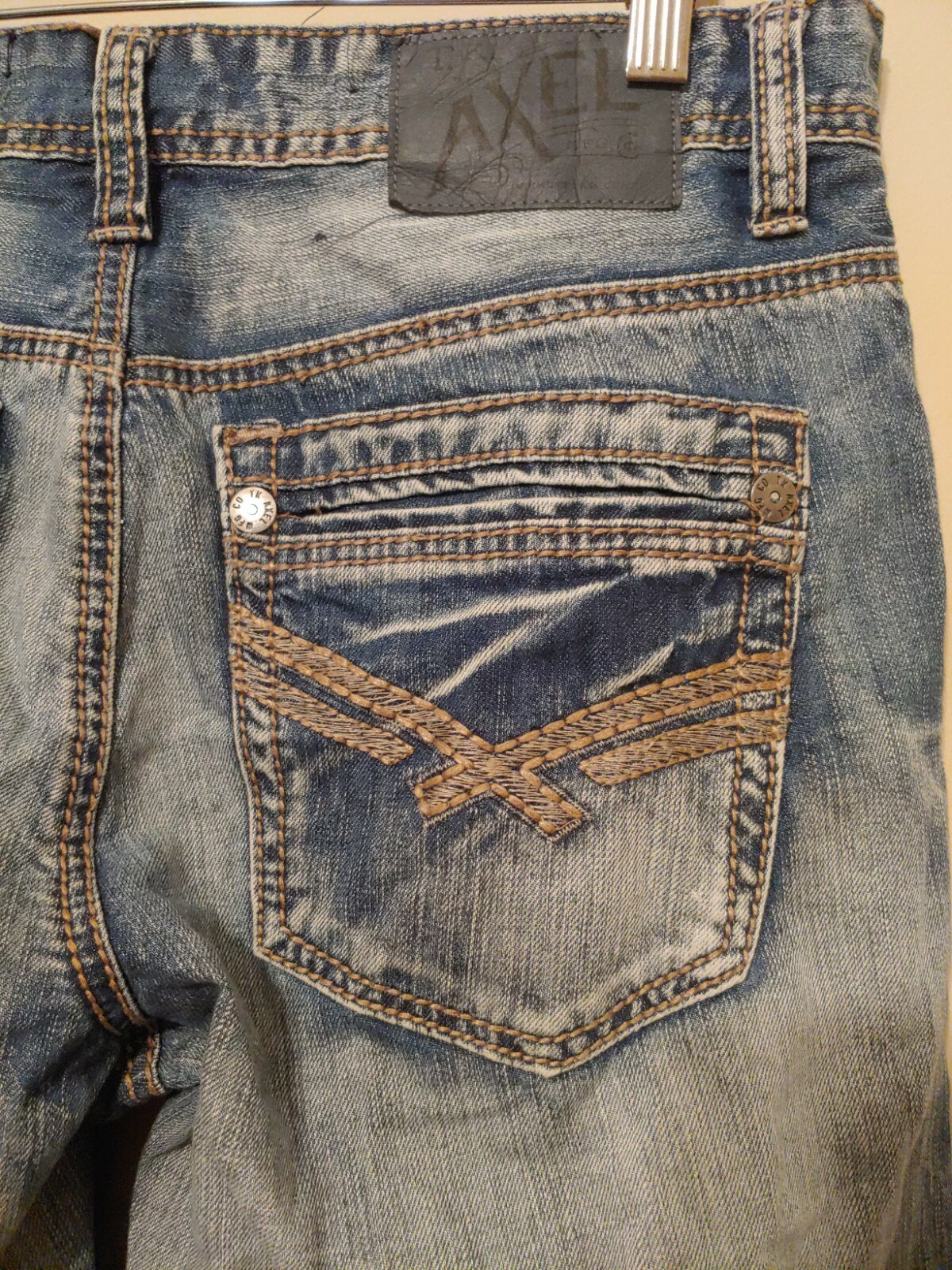 Axel TK Treadwell Relaxed Straight Mens Jeans Measure 30X24 Thick