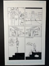 THE 3 GEEKS original Art! Signed by Writer/Artist/Creator Rich Koslowski! CGC