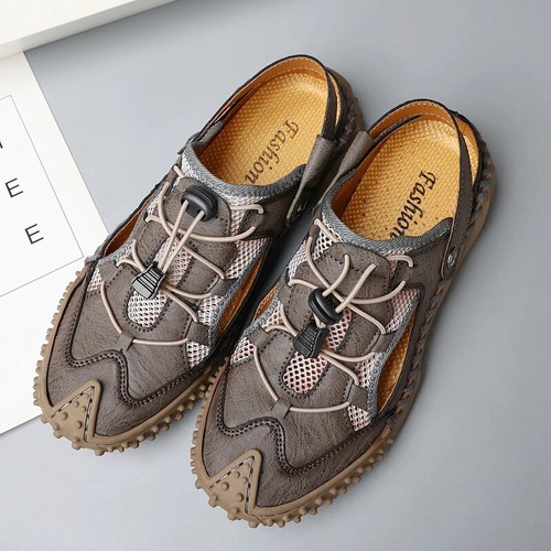 Men's Breathable Casual Shoes Outdoor Flats Beach Shoes Anti Slips Work Shoes - Picture 13 of 22