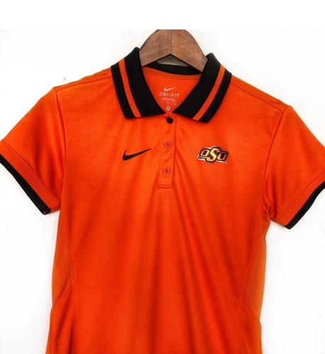 Oklahoma State Golf Athletic Shirt Women's Nike Dri-Fit Polo OSU Cowboys Size S - Picture 3 of 9