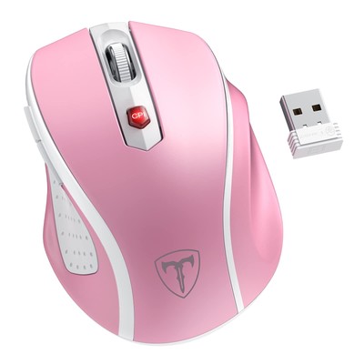 HOTWEEMS Wireless Mouse D-09 Computer Mouse USB Cordless Mice for Laptop Ergo...