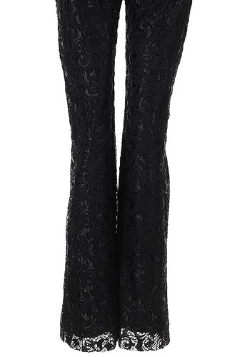 Vintage Betsey Johnson New York 90s Black Lace Lined Evening Sexy Dress Pants S - Picture 7 of 9