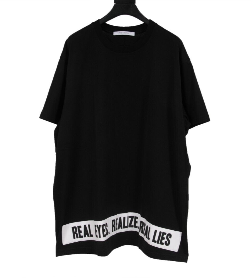 Givenchy Mens Real Eyes Realize Real Lies T Shirt Size Large Black
