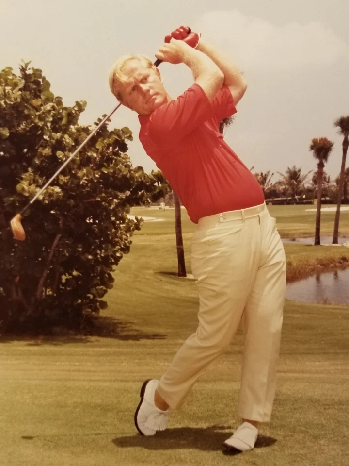 Foto original Jack Nicklaus Type I 1971 aproximadamente 12º Bob Hope Desert Classic Foto 2 de 4