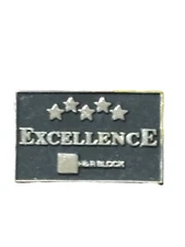 H&R Block Excellence Employee Award Pin Nationwide Tax Preparation Company