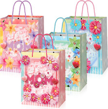 Mother'S Day Gift Bags, 12Pcs Happy Mothers Day Treat Bags with Handle for Mom'S