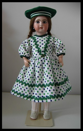 Robe Et Béret Pour Poupée Ancienne Jumeau / SFBJ / Halbig - Neuf (antique Doll)