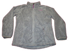 THE NORTH FACE Girls Size Large 14-16 Osito Full Zip Gray Fleece Jacket