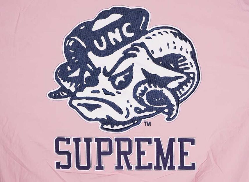 Supreme x Mitchell & Ness NCAA Hooded Stadium Jacket Pink | eBay