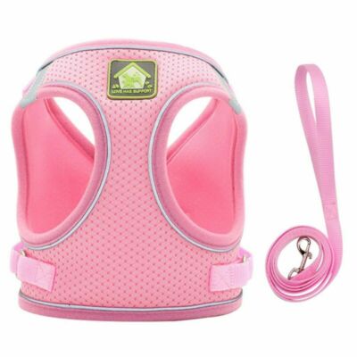 Mesh Padded Soft Puppy Pet Dog Harness Breathable Comfortable Colors XS S M L XL
