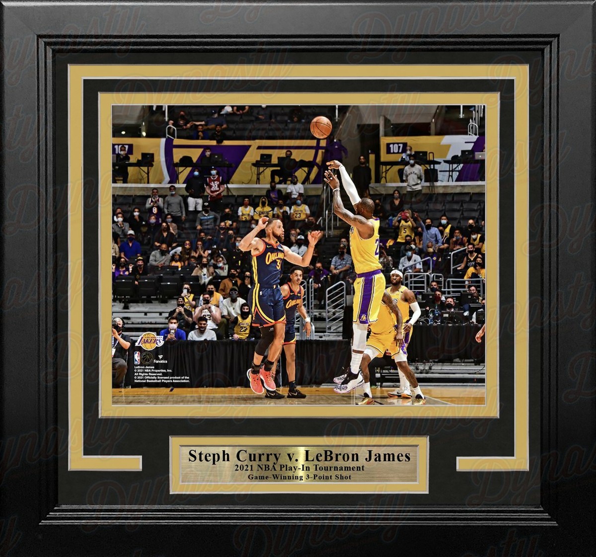 LeBron James v. Steph Curry Game-Winning Shot 2021 Play-In 8x10