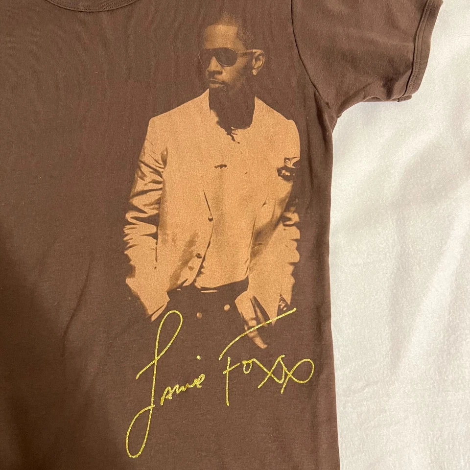 Camiseta Jammie Foxx American Apparel para mujer talla XL marrón hecha en EE. UU. Foto 3 de 4