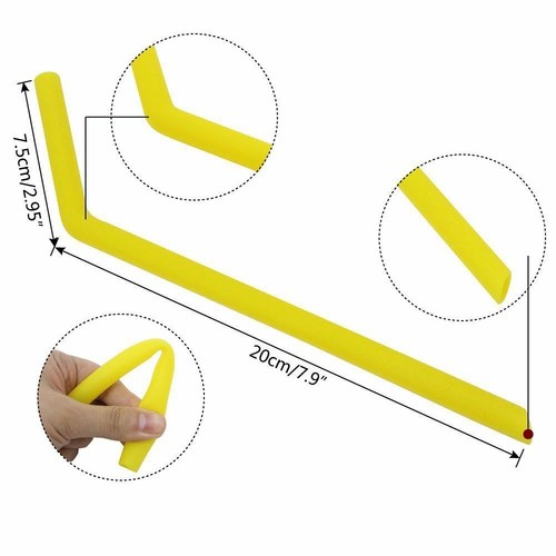 Premium Silicone Reusable Wide Bent Straws for Smoothies, Bubble Tea, 15 Colours - Picture 10 of 41