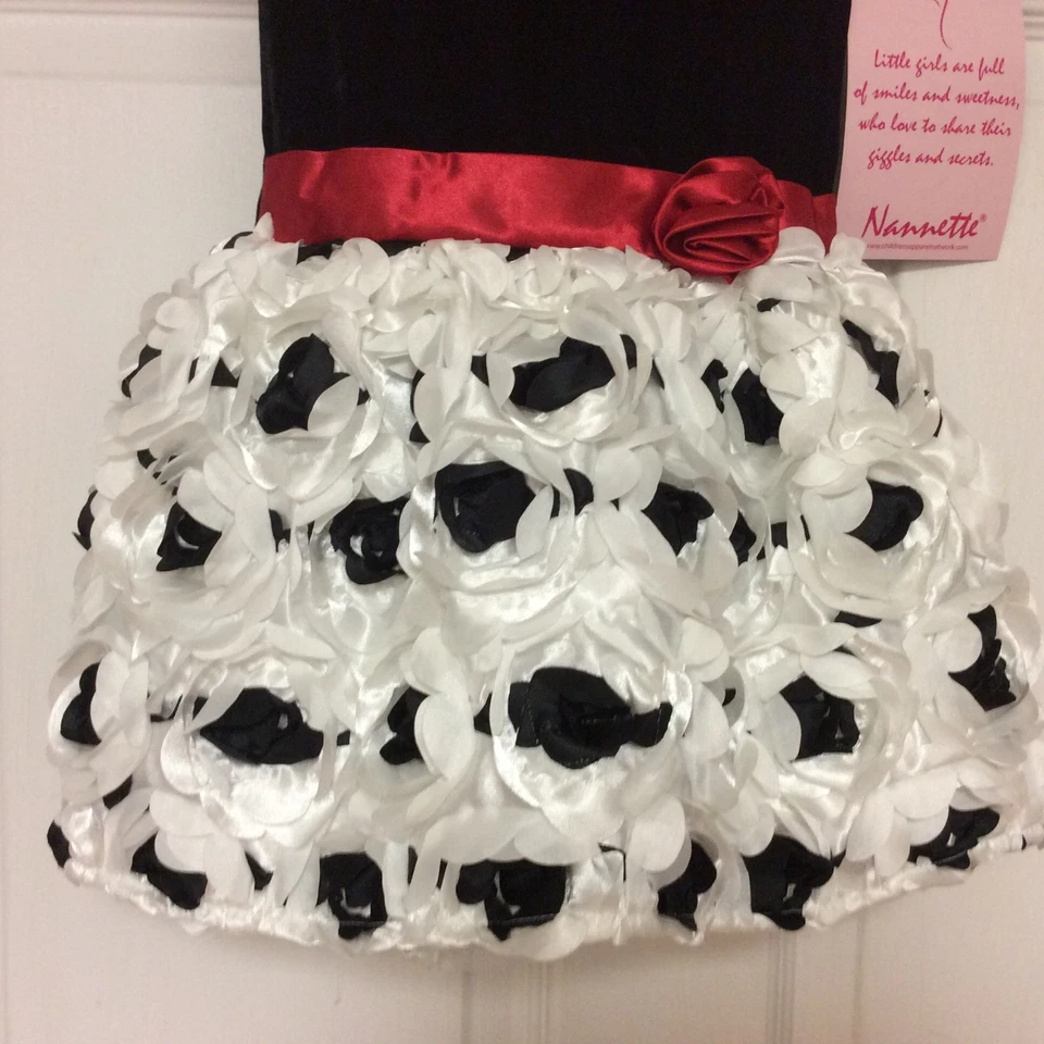 Nannett девочка новое платье размер 5 белый нарядный Pageant полностью с подкладкой кринолин 29 - Изображение 3 из 4