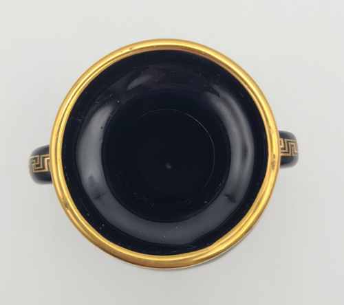 Vaso Dakas in ceramica fatto a mano a Rodi in oro 24 K - Foto 8 di 9