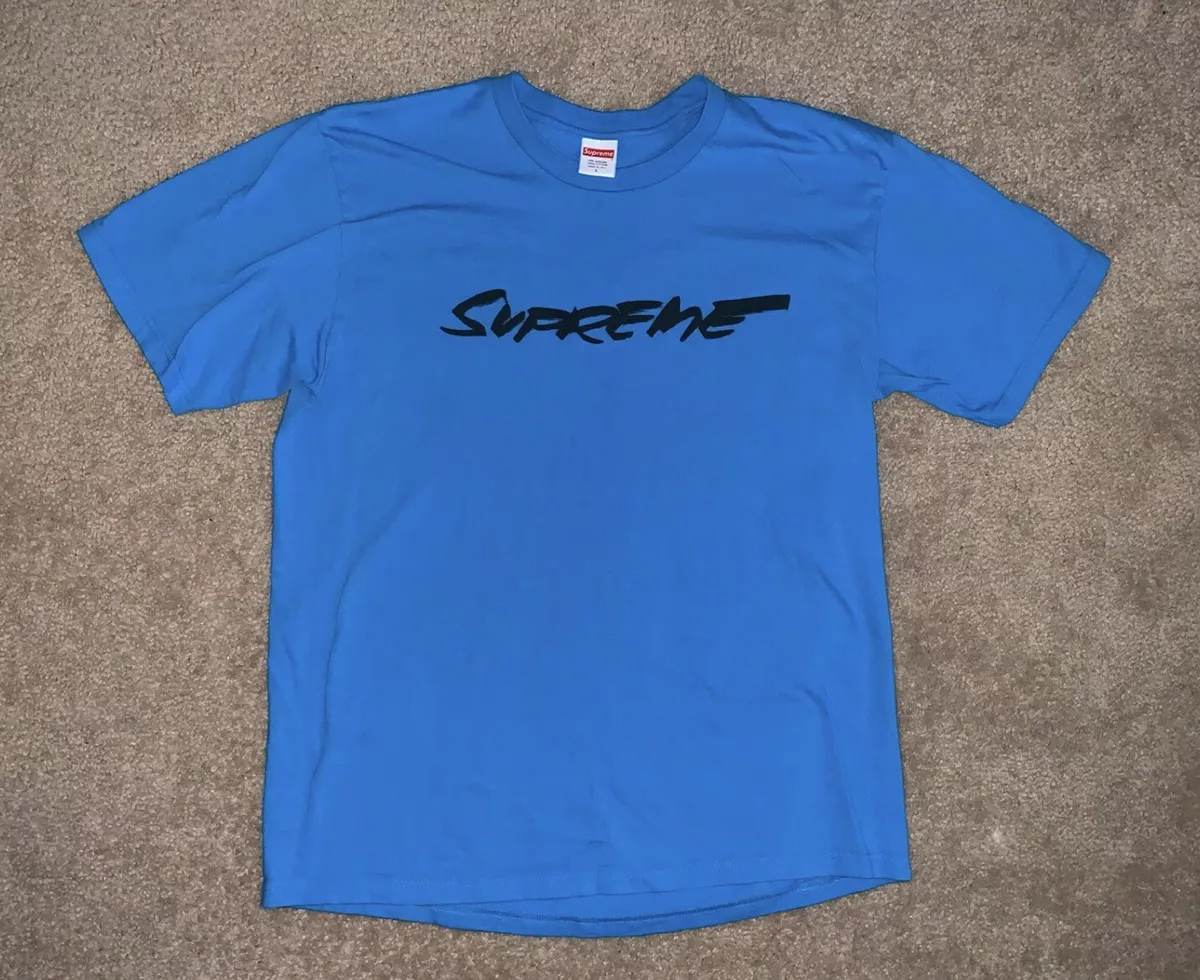 Supreme Futura Logo Tee (FW20) Blue Size Large