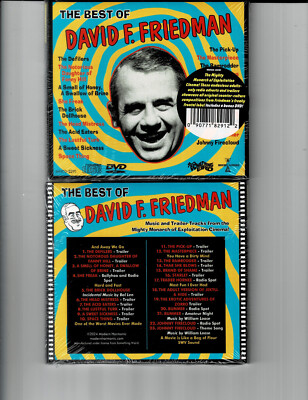 DAVID FRIEDMAN - BEST OF: SOMETHING WEIRD SERIES (CD+DVD 2024) NEW *23 TRACKS*