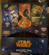 Jelly Belly Candy Beans STAR WARS GALAXY MIX CARDBOARD RETAIL DISPLAY BOX