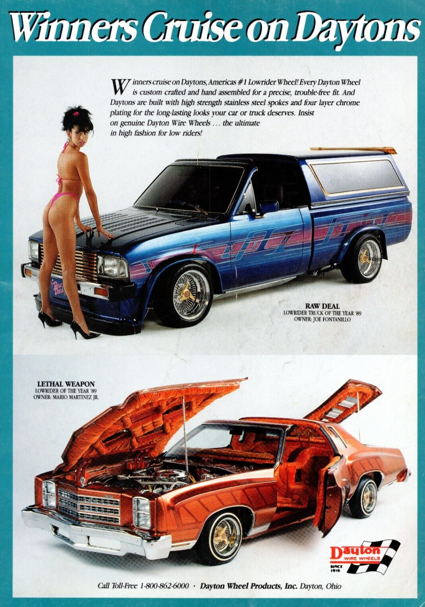 1990 Dayton Wire Wheels Dayton Ohio Vintage Lowrider Full Page