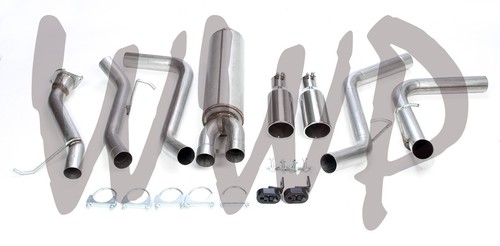 Stainless CatBack Muffler Exhaust 03-07 Chevy Silverado GMC Sierra V8 Reg/StdCab - Picture 3 of 3