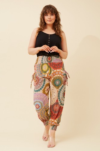 Caroline Morgan Harem Pants Women Casual Baggy Hippie Bohemian Yoga Beach Travel - Picture 66 of 104
