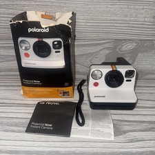 Polaroid Now 2nd Generation I-Type Instant Film Camera - Black  White 9072 