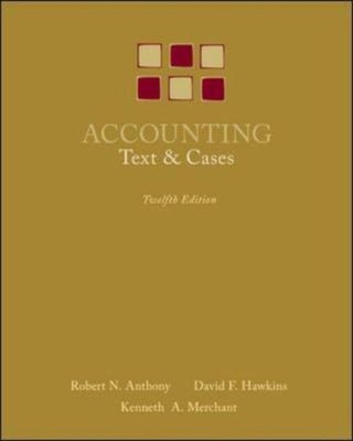 Accounting : Texts and Cases Hardcover