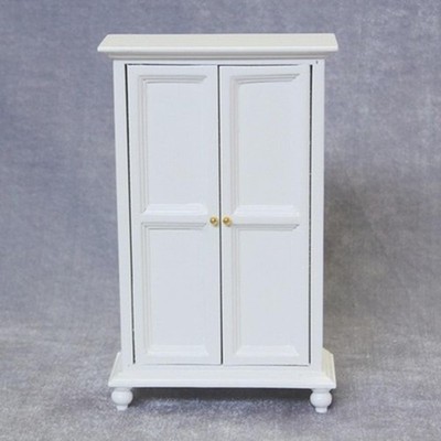 1/12 Puppenhaus Miniaturmöbel Holzschrank Kleiderschrank Modell Room Decor