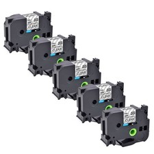 5PK Compatible Brother TZ-S151 TZe-S151 Black on Clear Strong Adhesive Tape 24mm