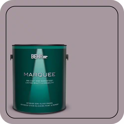 BEHR MARQUEE #N110-3 Fig Preserves One-Coat Hide Semi-Gloss Enamel Paint 1 Gal.
