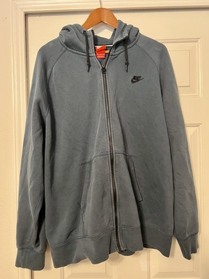 #ad #ad Nike Tech Fleece Full Zip Hoodie Men’s Blue Embroidered Logo Hooded Sweatshirt3X $45.99