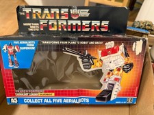 Silverbolt W BOX 100  Complete 1986 Vintage G1 Transformers Hasbro Action Figure