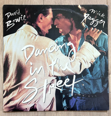 David Bowie and Mick Jagger Rare South Africa Pressing Dancing in the Street