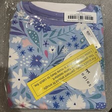 Little Sleepies Winter Floral Two Piece Pajama Set Size 5/6 New
