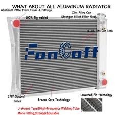 3-Core Radiator Fits 85-93 Chevy GMC C/G/K/R/V 10 20 30 1500 2500 Truck Suburban