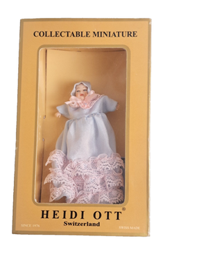 HEIDI OTT Switzerland Miniature Dollhouse Collectible BABY Doll in