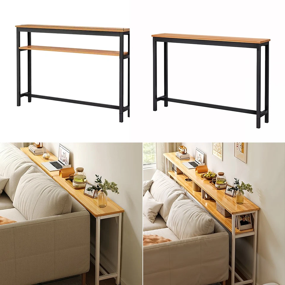 80/100/120cm Long Console Table 20cm Narrow Console Table for Hallway Sofa Table - Image 3 of 4