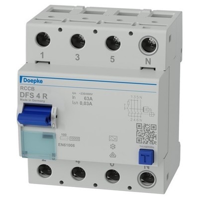 Doepke FI-Schalter DFS4 063-4/0,03-A R Fehlerstrom-Schutzschalter 09144911