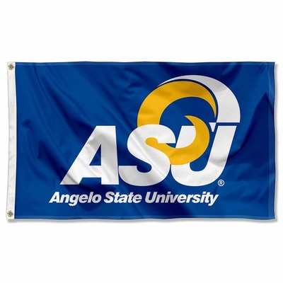 Angelo State Rams Wordmark Flag Large 3x5
