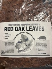 4 Gallons of Organic Red Oak Leaves for Isopods Reptile Terrarium Vacuum Sealed