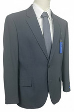 NAUTICA Men's Suit Jacket Size 38S Charcoal Modern Fit Bi-Stretch NWT