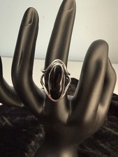Sterling Silver Ring with Black Onyx Size 5.5