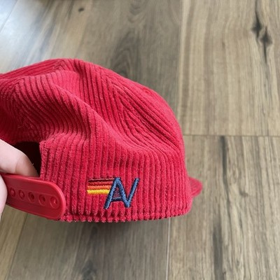 Aviator Nation Signature Aspen CO Trucker Hat Red Corduroy  display picture 3