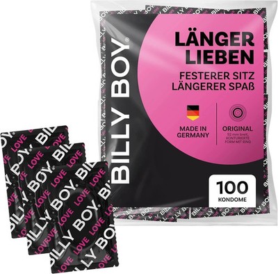 BILLY BOY Kondome Länger Lieben 100Er | 52 Mm | Kondome FüR Ein Längeres Und In