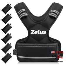 Weighted Vest for Men and Women  4-10lb/11-20lb/20-32lb Vest 4-10 lb. Black