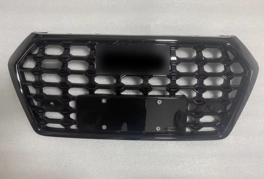 Grelha de malha para Audi Q5 SQ5 RSQ5 preta 2018 2019-2020 grade de para-choque dianteiro - Imagem 2 de 4