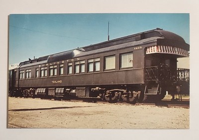 Vintage Postcard Burlington F.W.&D. ''The Texland'' Business Car Train